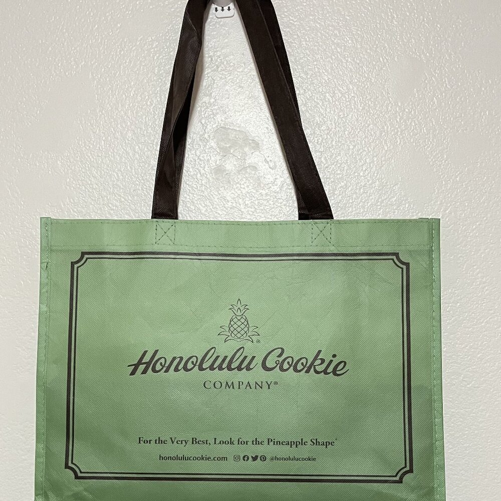 HONOLULU COOKIE CO. 15"x11"x5" REUSABLE SHOPPING BAG /NWOT